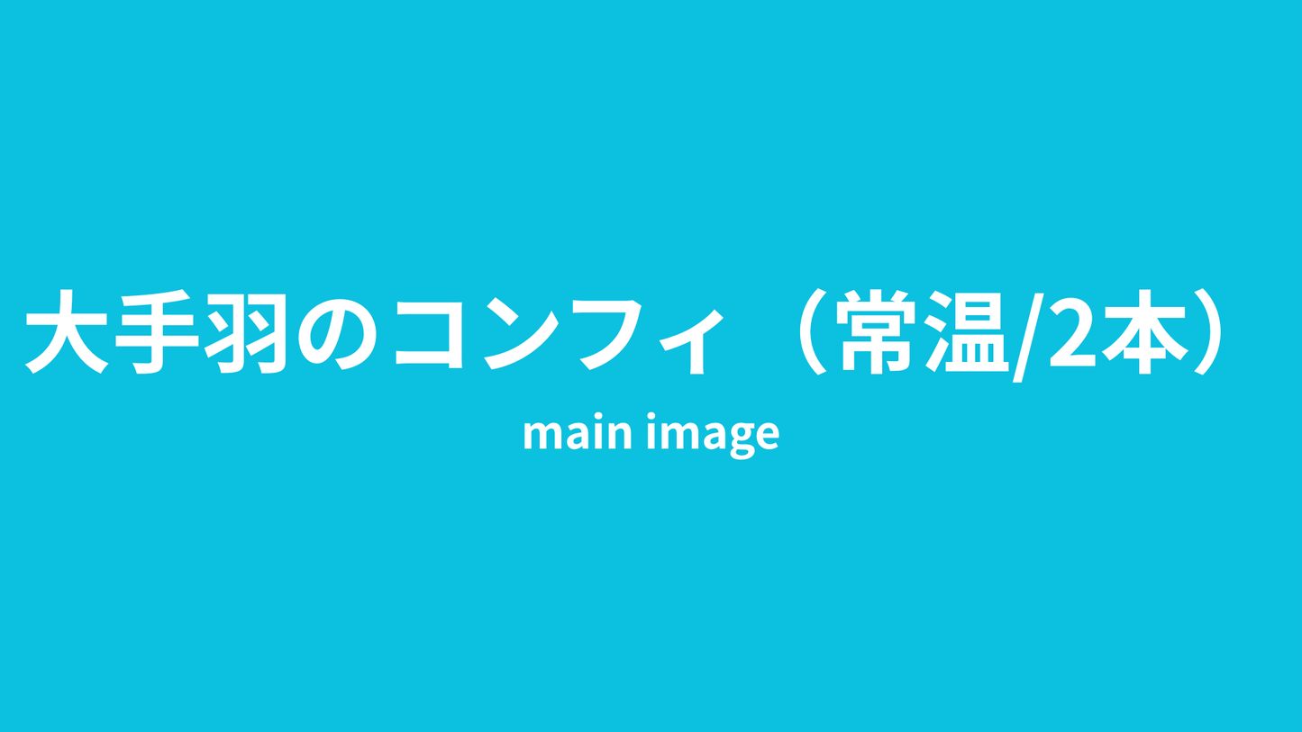 大手羽のコンフィ（常温・2本）